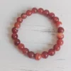 bracelet en agate rouge