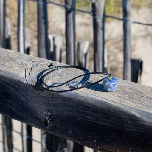 Collier en Jaspe bleu - Une invitation à la sérénité – Image 2