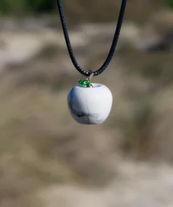 collier pomme en howlite