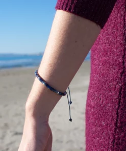 bracelet en sodalite vue mer